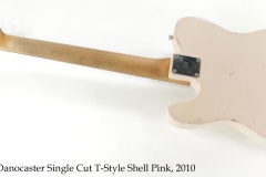 Danocaster Single Cut T-Style Shell Pink, 2010 Full Rear View
