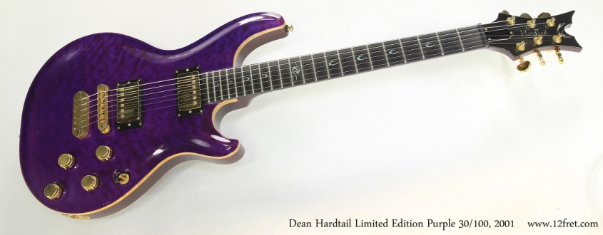 Dean Hardtail Limited Edition Purple 30/100, 2001  Full Front View