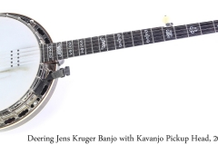 Deering Jens Kruger Banjo with Kavanjo Pickup Head, 2007 Full Front View