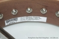 Deering Boston Open Back 6 String Banjo Label