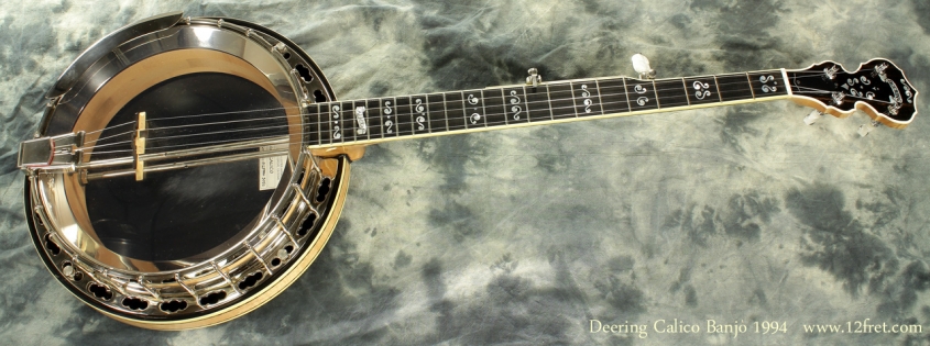 Deering Calico Banjo 1994 full front view