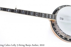 Deering Calico Lefty 5-String Banjo Amber, 2010 Full Front View