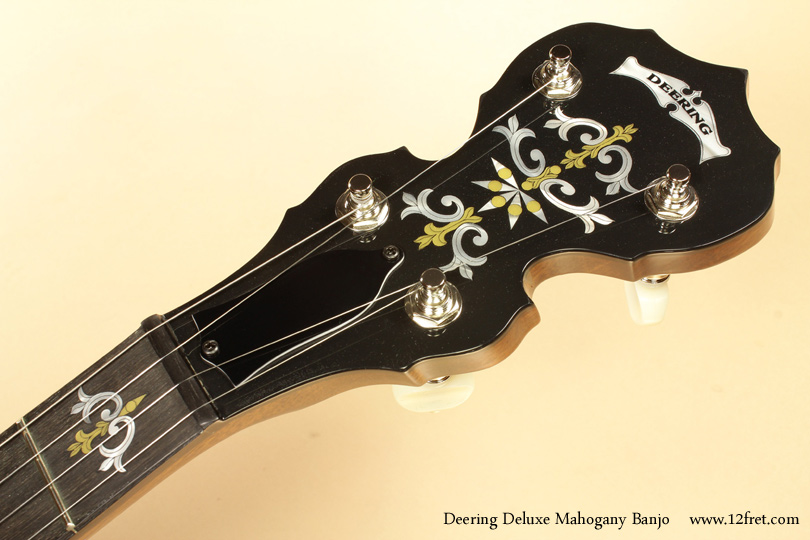 Deering Deluxe Mahogany Banjo head rear
