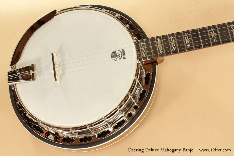 Deering Deluxe Mahogany Banjo top