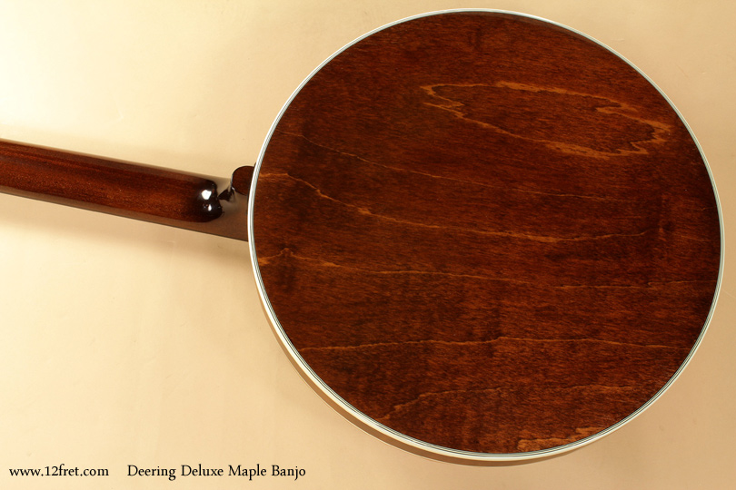 Deering Deluxe Maple Banjo back