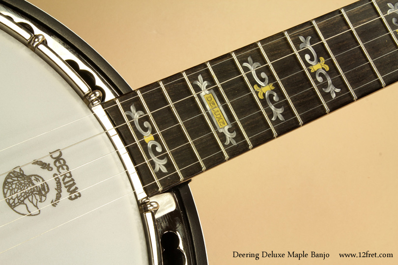Deering Deluxe Maple Banjo inlay