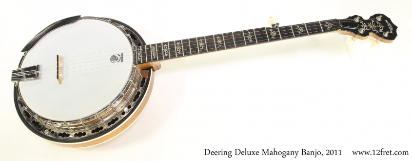 Deering Deluxe Mahogany Banjo, 2011   Full Front View