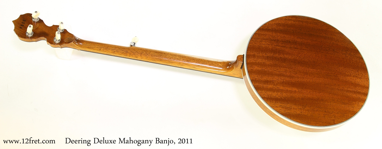Deering Deluxe Mahogany Banjo, 2011   Full Rear View