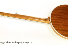 Deering Deluxe Mahogany Banjo, 2011   Full Rear View