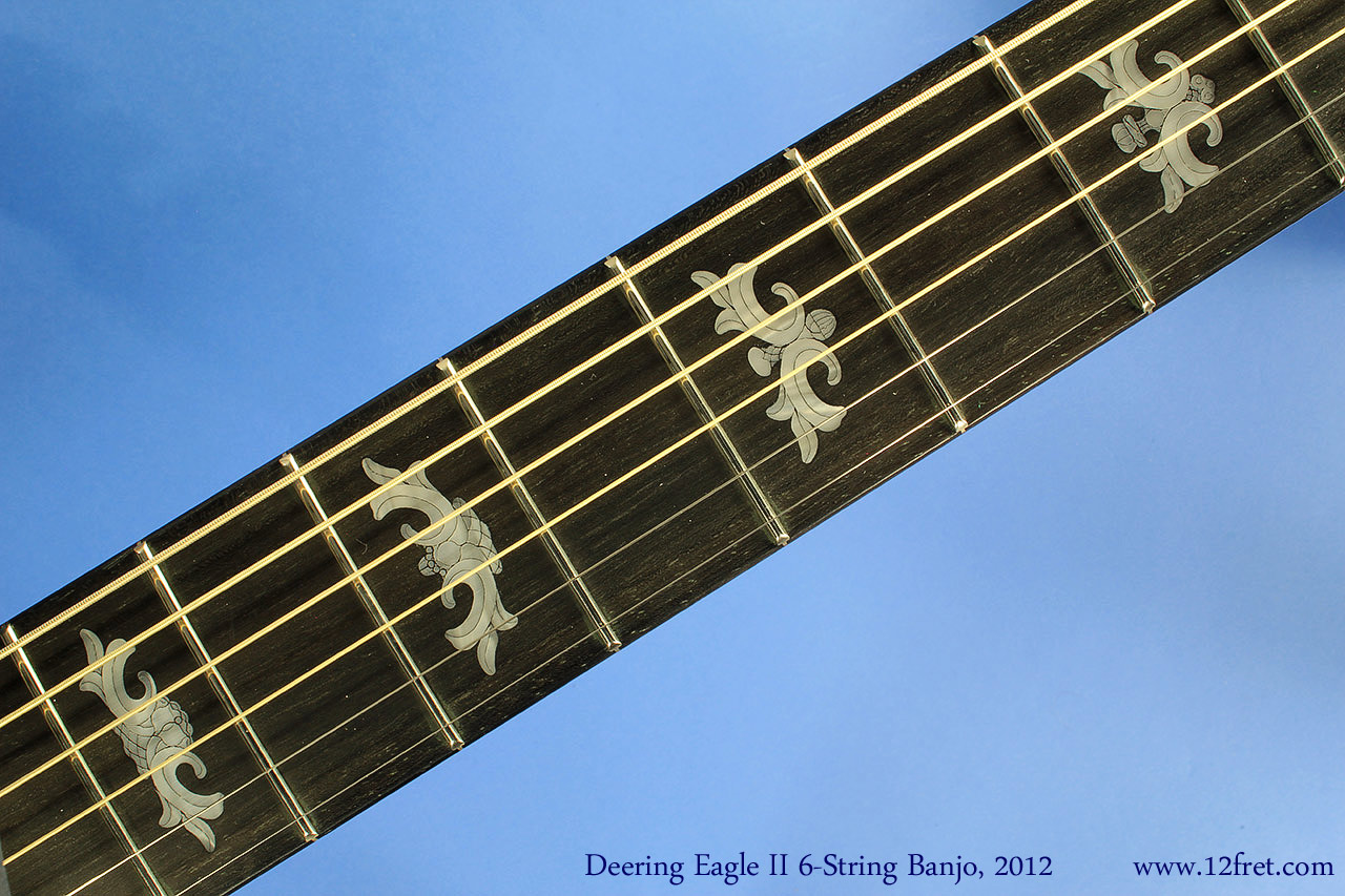 Deering Eagle II Six String Banjo Fingerboard Inlay View