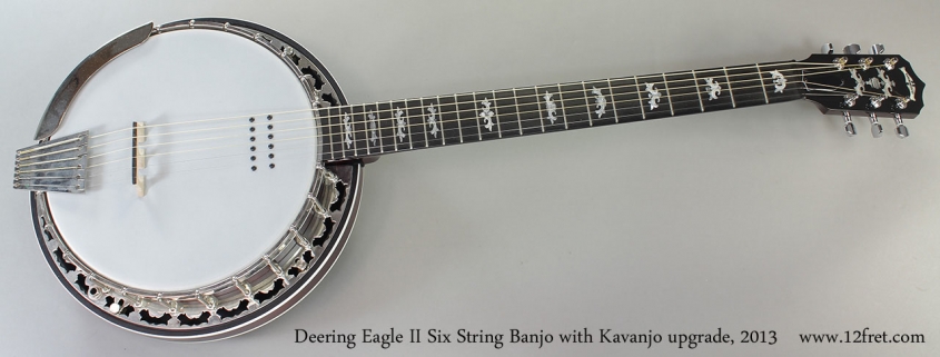 Deering Eagle II Six String Banjo with Kavanjo upgrade, 2013 Full Front VIew