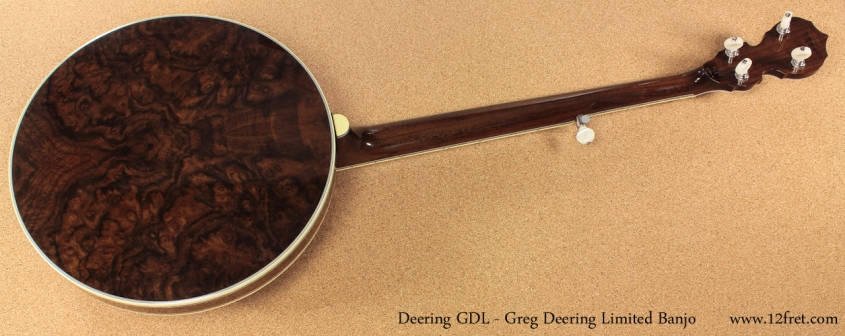 Deering GDL Greg Deering Limited Banjo full rear view