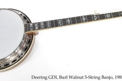 Deering GDL Burl Walnut 5-String Banjo, 1985 Full Front View