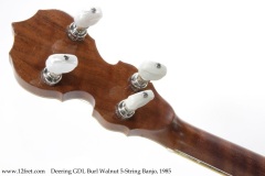 Deering GDL Burl Walnut 5-String Banjo, 1985 Head Rear View