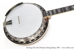 Deering GDL Burl Walnut 5-String Banjo, 1985 Top View