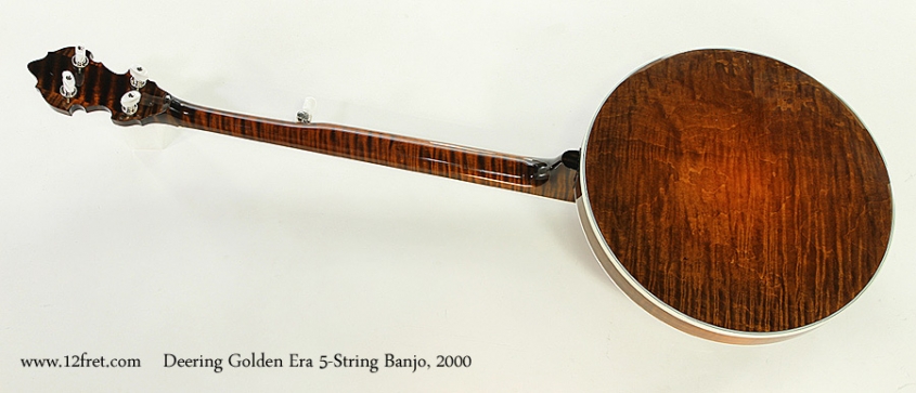 Deering Golden Era 5-String Banjo, 2000 Full Rear View