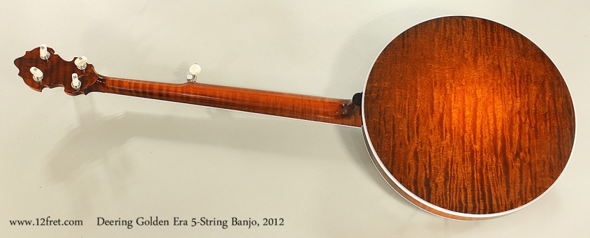 Deering Golden Era 5-String Banjo, 2012 Full Rear View