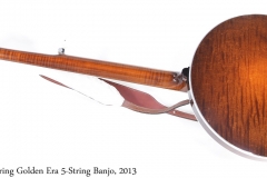 Deering Golden Era 5-String Banjo, 2013 Full Rear View