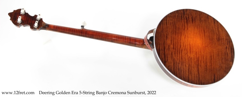 Deering Golden Era 5-String Banjo Cremona Sunburst, 2022 Full Rear View