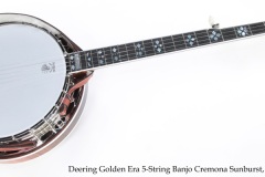 Deering Golden Era 5-String Banjo Cremona Sunburst, 2022 Full Front View