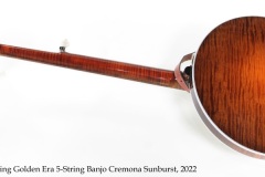 Deering Golden Era 5-String Banjo Cremona Sunburst, 2022 Full Rear View
