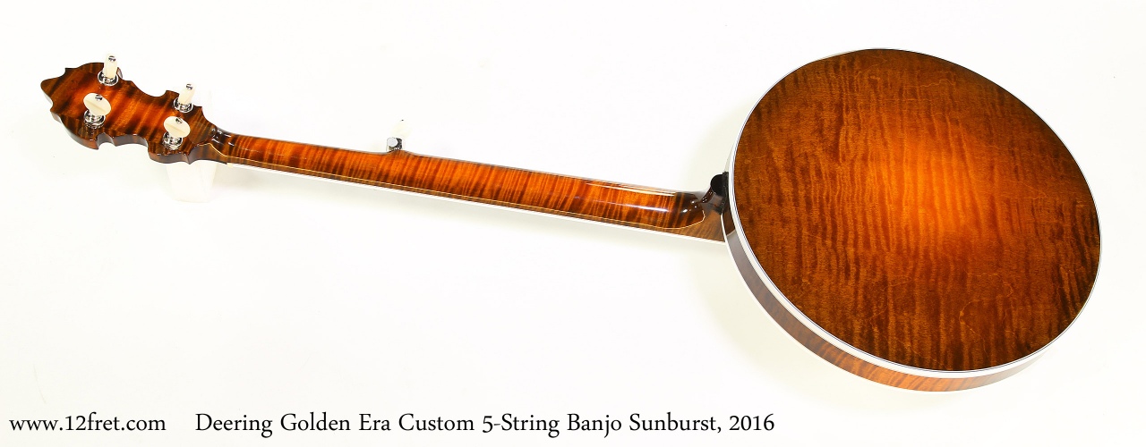 Deering Golden Era Custom 5-String Banjo Sunburst, 2016   Full Front View