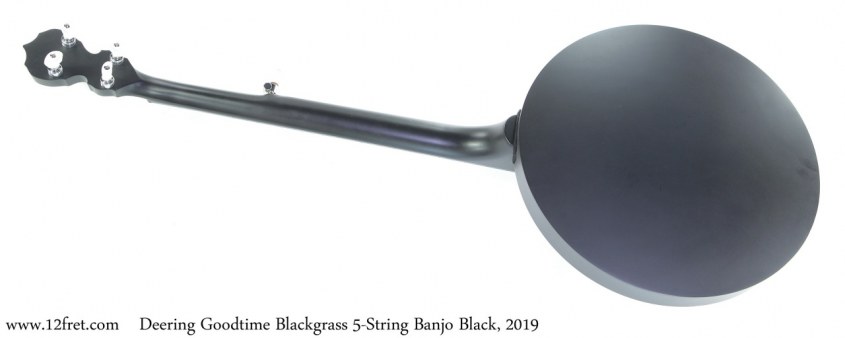 Deering Goodtime Blackgrass 5-String Banjo Black, 2019 Full Rear View