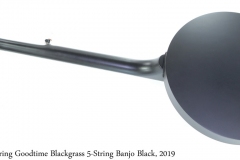 Deering Goodtime Blackgrass 5-String Banjo Black, 2019 Full Rear View