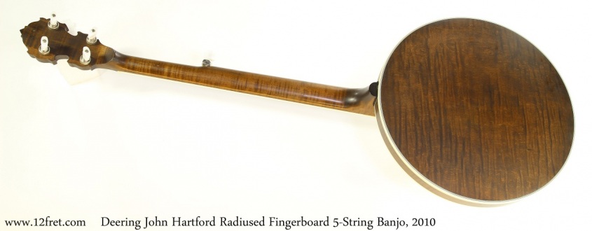 Deering John Hartford Radiused Fingerboard 5-String Banjo, 2010 Full Rear View