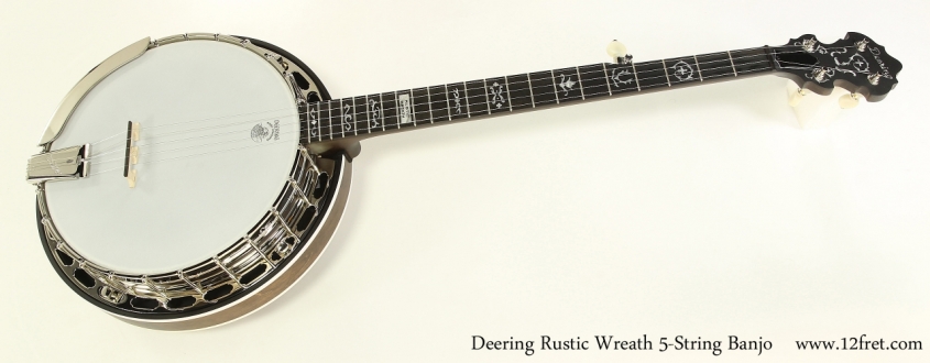 Deering Rustic Wreath 5-String Banjo   Full Front View