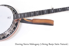 Deering Sierra Mahogany 5-String Banjo Satin Natural, 2020 Full Front View