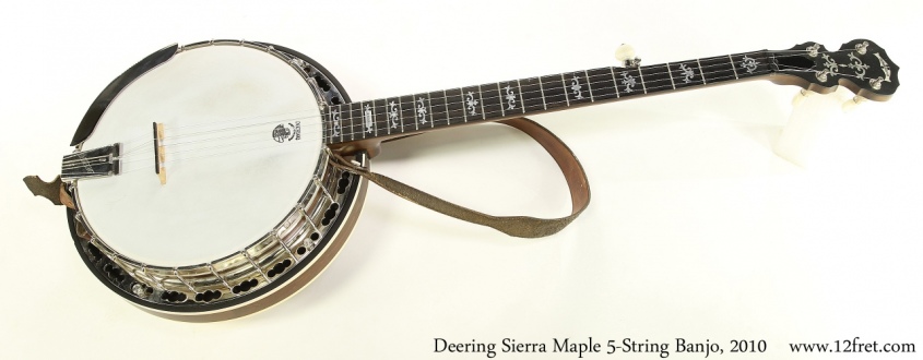 Deering Sierra Maple 5-String Banjo, 2010 Full Front View