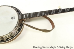 Deering Sierra Maple 5-String Banjo, 2010 Full Front View