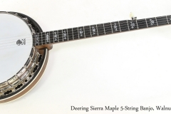 Deering Sierra Maple 5-String Banjo, Walnut, 2010   Full Front View