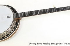 Deering Sierra Maple 5-String Banjo, Walnut, 2010   Full Front View