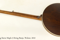 Deering Sierra Maple 5-String Banjo, Walnut, 2010   Full Rear View