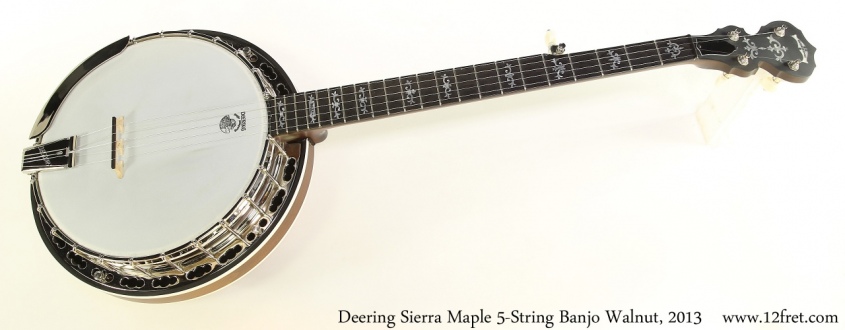 Deering Sierra Maple 5-String Banjo Walnut, 2013 Full Front View