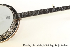 Deering Sierra Maple 5-String Banjo Walnut, 2013 Full Front View