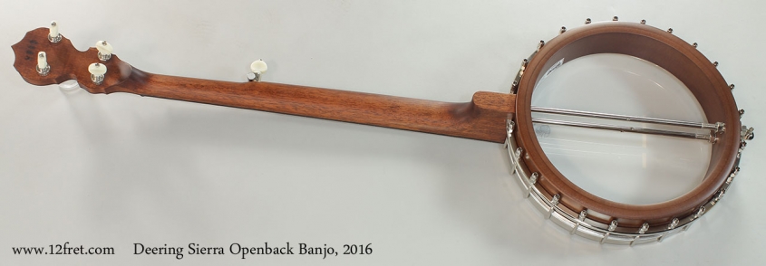 Deering Sierra Openback Banjo, 2016 Full Rear View