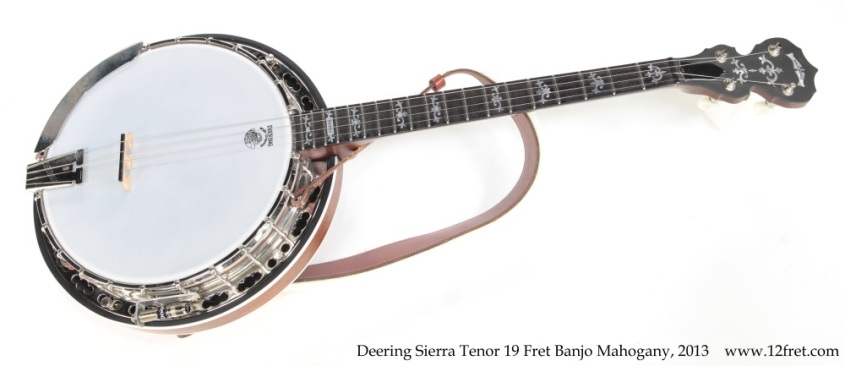 Deering Sierra Tenor 19 Fret Banjo Mahogany, 2013 Full Front View