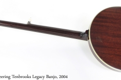 Deering Tenbrooks Legacy Banjo, 2004 Full Rear View