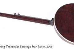 Deering Tenbrooks Saratoga Star Banjo, 2006 Full Rear View