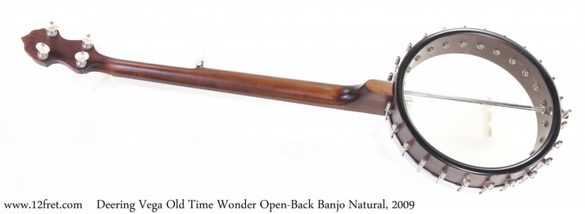 Deering Vega Old Time Wonder Open-Back Banjo Natural, 2009 Full Rear View
