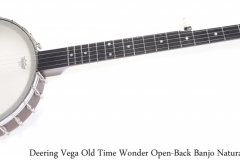Deering Vega Old Time Wonder Open-Back Banjo Natural, 2009 Full Front View
