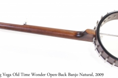 Deering Vega Old Time Wonder Open-Back Banjo Natural, 2009 Full Rear View