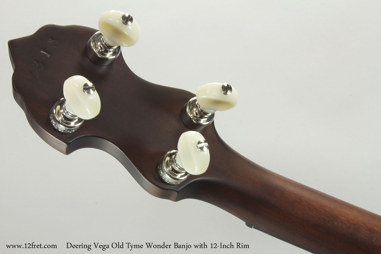Deering Vega Old Tyme Wonder Banjo with 12-Inch Rim Head Rear View