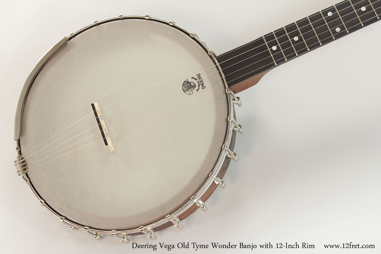 Deering Vega Old Tyme Wonder Banjo with 12-Inch Rim Top View