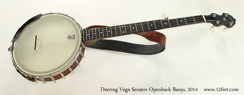 Deering Vega Senator Openback Banjo, 2014 Full Front View