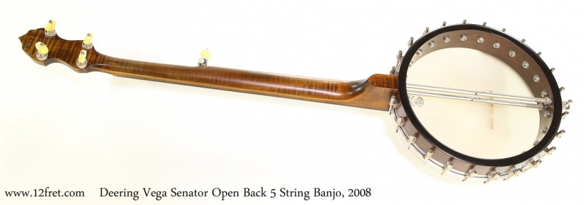 Deering Vega Senator Open Back 5 String Banjo, 2008   Full Rear VIew