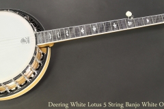 Deering White Lotus 5 String Banjo White Oak Full Front View